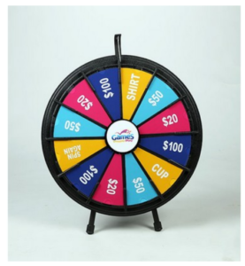 12-Slot Blacktop Prize Wheel Game